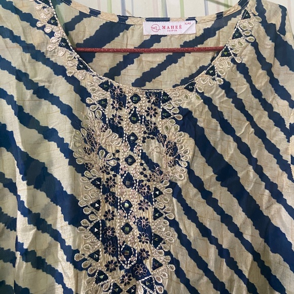 Mahee Jaipur Muslin Cotton Silk Kurta ! - Picture 4 of 5